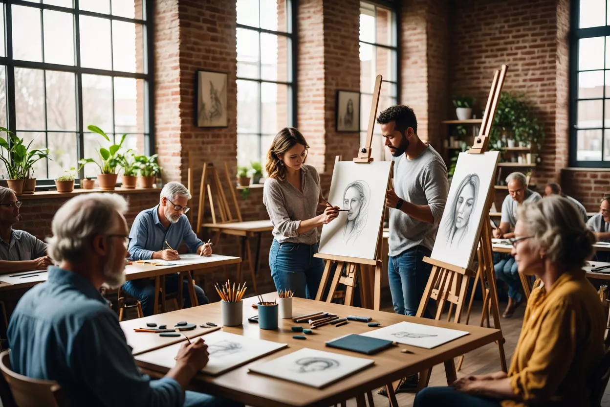 Workshop tekenen in groepsverband