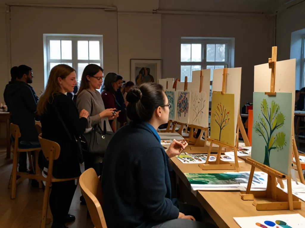 Deelnemers aan het werk